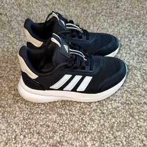 Adidas Kids Black and White Sneakers